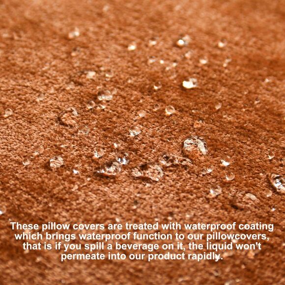 Chenille Throw Pillow Covers Soft Cushion Covers Water Repellent 12x20 Inch - Picture 6 of 6